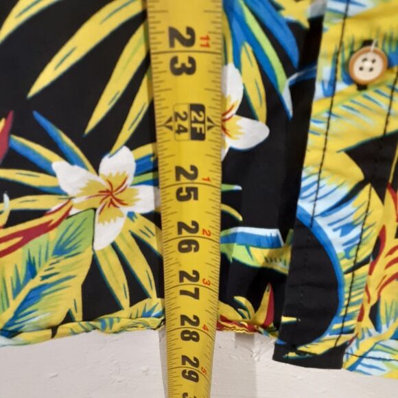 Ditch Plains Ricky Singh Tropical Hawaiian Shirt M Button Down Short Sleeve - Picture 7 of 7